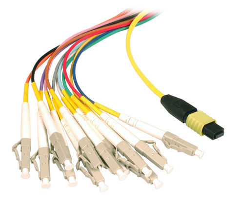 MTP/APC(F) - LC/UPC OS2 9/125 OS2 Fanout LowLoss, 5m MTP/APC(F) - LC/UPC OS2 9/125 OS2 Fanout LowLoss, 5m