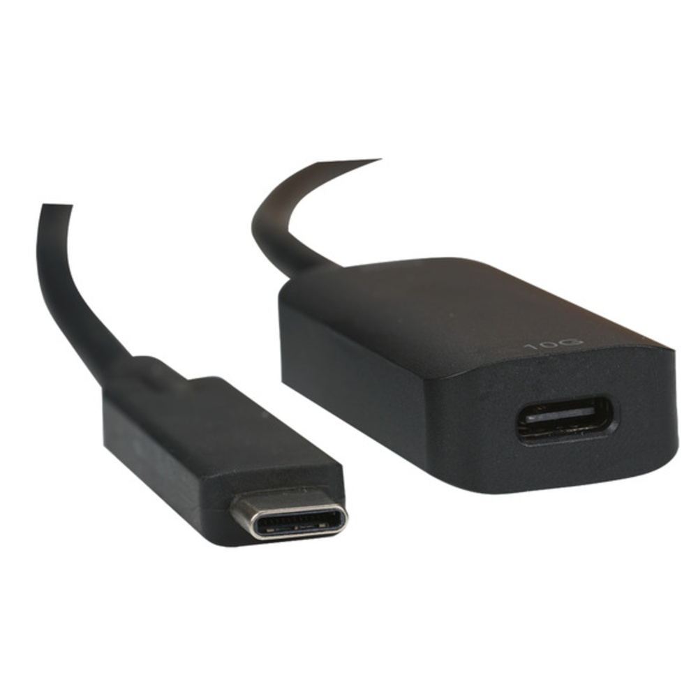 Multimedia USB 3.2 Gen2 10Gbit 3A Verlängerung, USB-C Stecker/Buchse 5m - 1 VPE = 50 Stück Multimedia