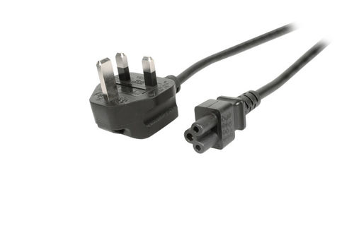 Netzleitung UK BS1363A - C5 180, schwarz, 1.8 m, 3 x 0.75 mm