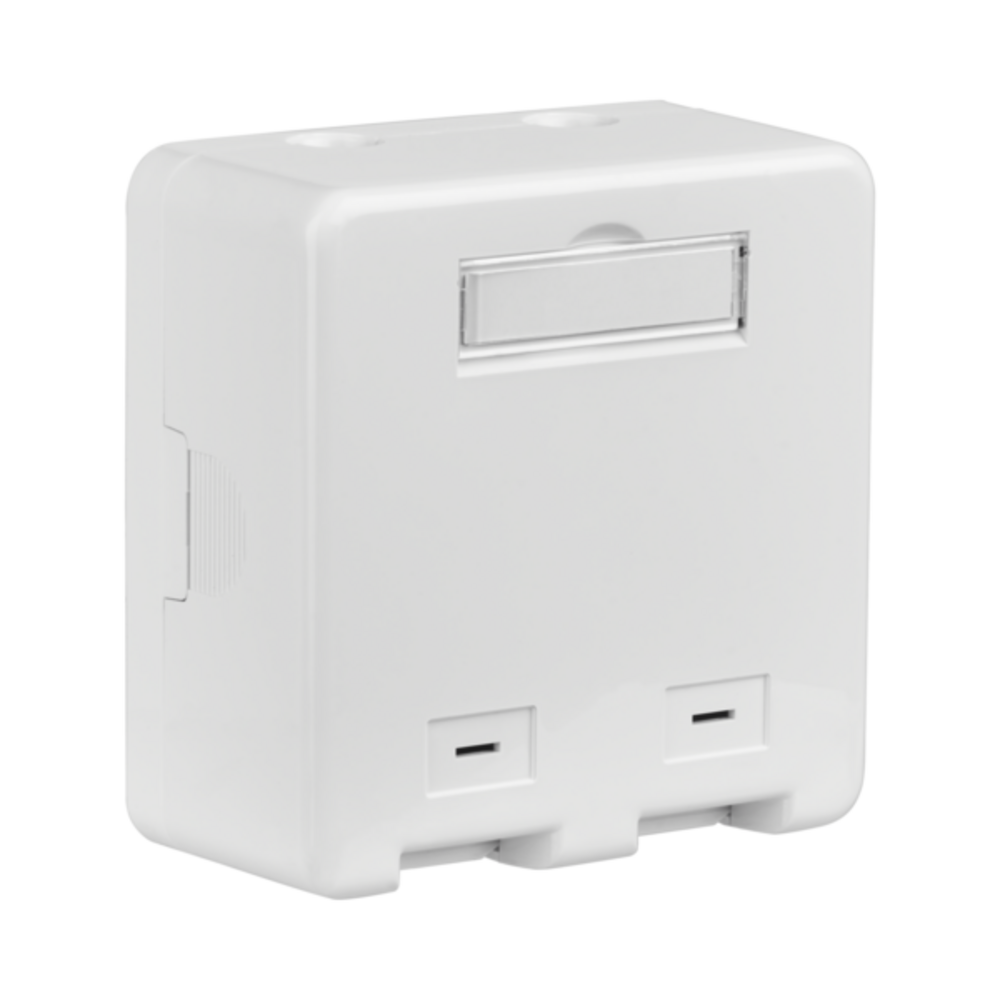 Netzwerkdose Keystone Verteilerbox Aufputz, 2-Port, Staubschutz selbstschließend - 1 VPE = 200 Stï¿½ck Netzwerkdose