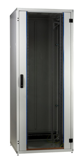 Netzwerkschrank PRO 24HE, 800x800 mm, RAL7035, Fronttür Glas 1-tlg., Rücktür Stahl 1-tlg. 2 x VR Netzwerkschrank PRO 24HE, 800x800 mm, RAL7035, Fronttür Glas 1-tlg., Rücktür Stahl 1-tlg. 2 x VR