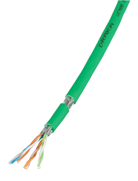 Patchkabel Cat.7 PiMF UC900MHz FLEX SS26 4P,  -- Dca, grün, 100 M