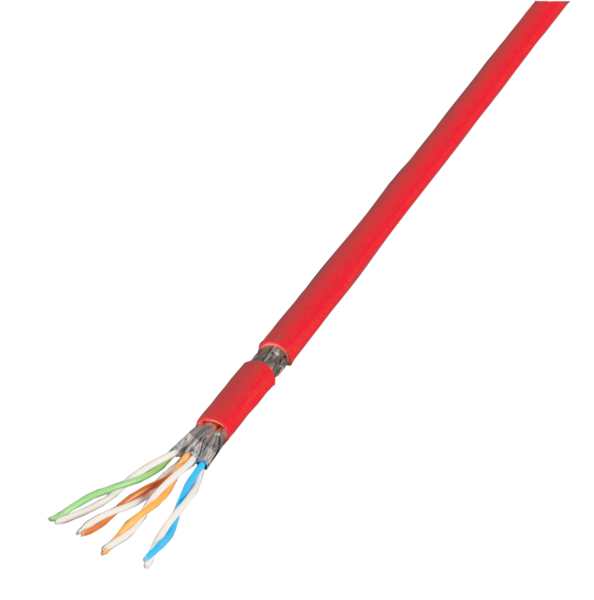 Patchkabel Cat.7 PiMF UC900MHz FLEX SS26 4P,  -- Dca, rot