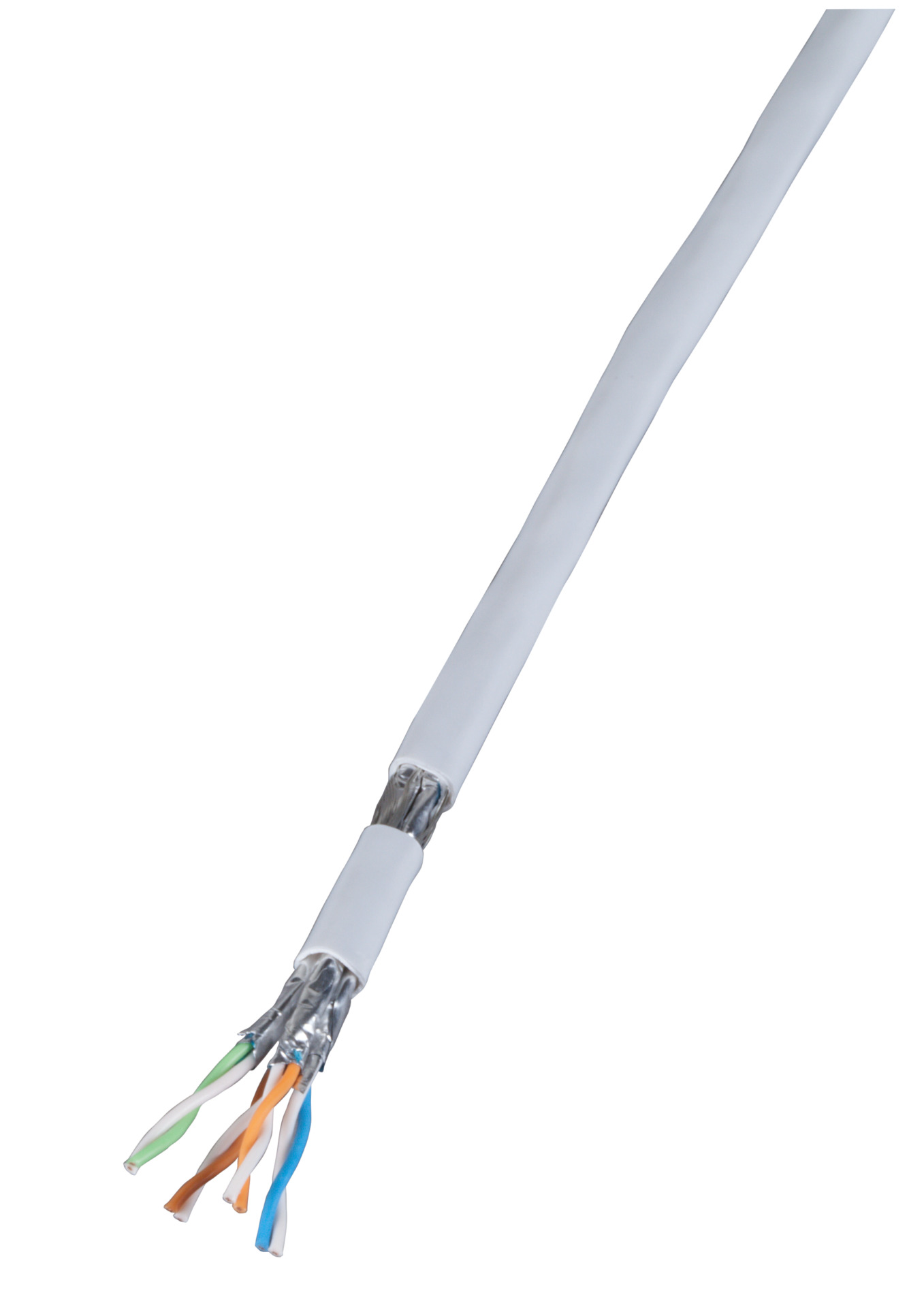 Patchkabel Cat.7 PiMF UC900MHz,SS27 4P,weiss, 100m
