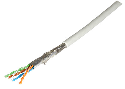 Patchkabel Cat5e SF/UTP 300MHz -- 4x2xAWG26, FRNC-B blau