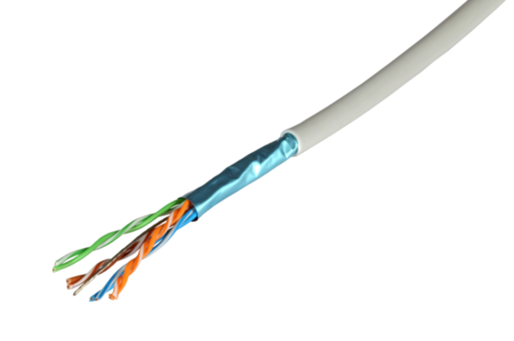 Patchkabel  Patchkabel Cat5e F/UTP 300MHz 4x2xAWG26, FRNC-B, grün - 1 VPE = 1000 Stück