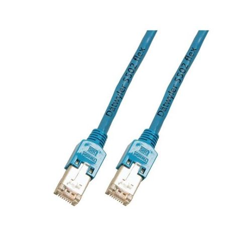 Patchkabel RJ45, S/UTP, Cat.5e, TM11, Dtwyler UNINET4P, 0,5m, blau