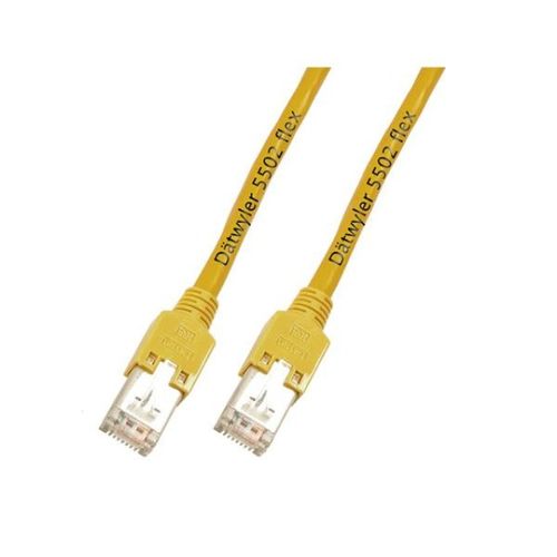 Patchkabel RJ45, S/UTP, Cat.5e, TM11, Dtwyler UNINET4P, 0,5m, gelb