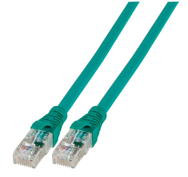 Patchkabel RJ45, U/FTP, Cat.6A, AWG26/7, LSZH, 5m, grün Patchkabel RJ45, U/FTP, Cat.6A, AWG26/7, LSZH, 5m, grün