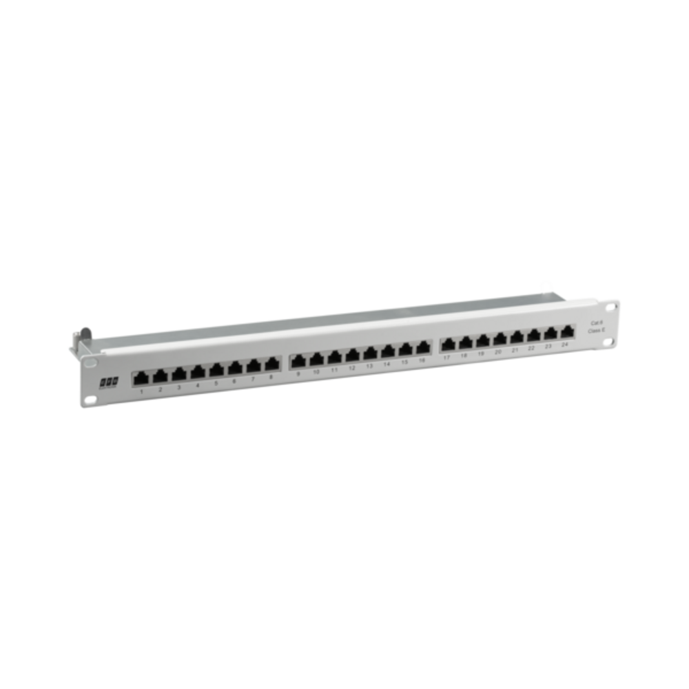 Patchpanel Patchpanel STP 24xRJ45 Cat.6, 19? 1HE, RAL7035 grau - 1 VPE = 10 Stück Patchpanel