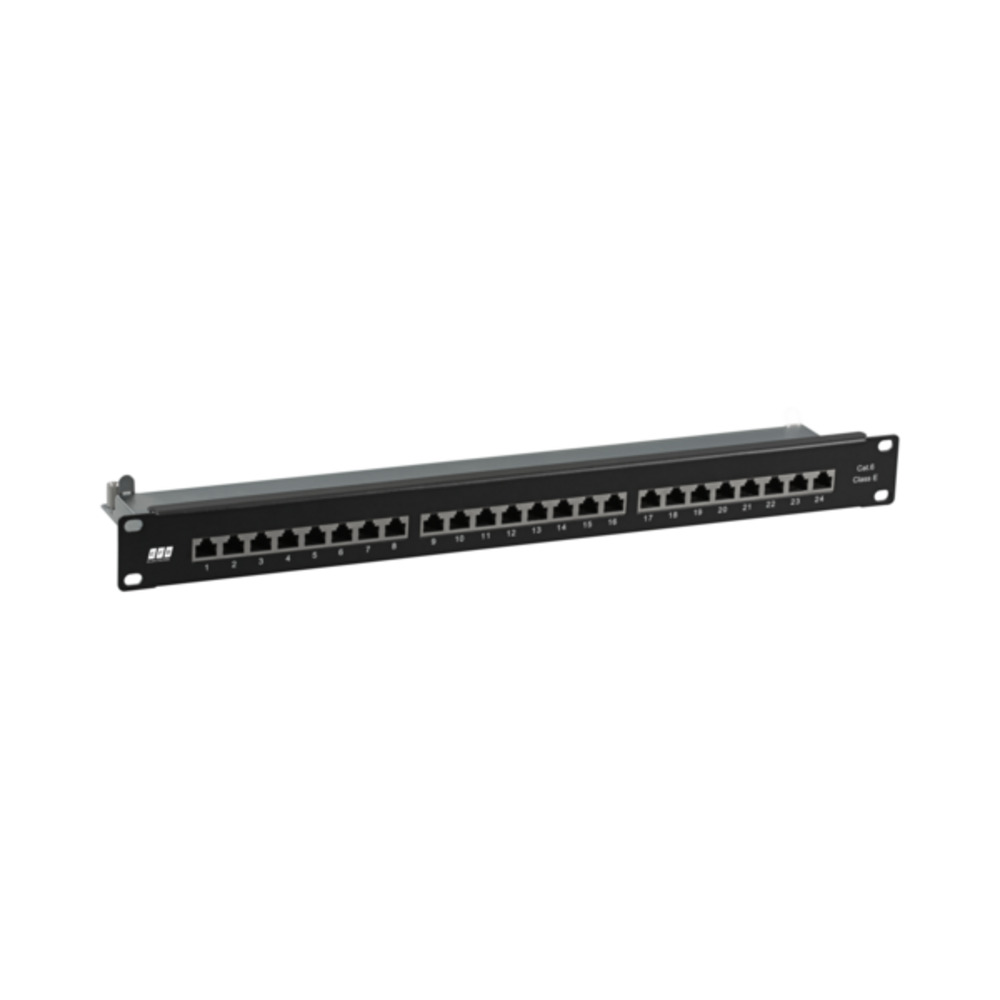 Patchpanel Patchpanel STP 24xRJ45 Cat.6, 19? 1HE, RAL9005 schwarz - 1 VPE = 10 Stück Patchpanel