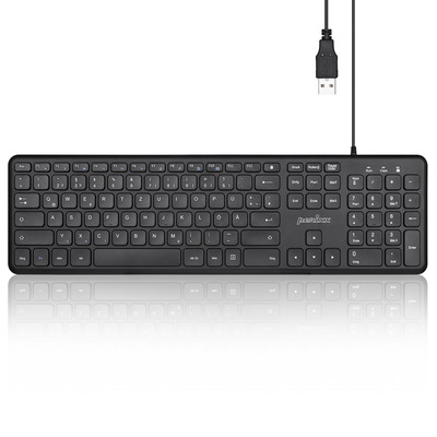 Perixx PERIBOARD-210, DE, USB kabelgebunden, leise Tasten, schwarz Perixx PERIBOARD-210, DE, USB kabelgebunden, leise Tasten, schwarz