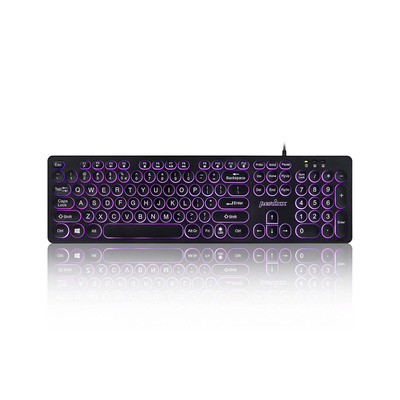 Perixx PERIBOARD-317R, US, dreifarbig, runde Tasten, kabelgebunden, schwarz Perixx PERIBOARD-317R, US, dreifarbig, runde Tasten, kabelgebunden, schwarz