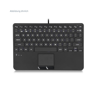 Perixx PERIBOARD-425, DE, Mini USB-Tastatur, Touchpad, 2x Hub, schwarz Perixx PERIBOARD-425, DE, Mini USB-Tastatur, Touchpad, 2x Hub, schwarz
