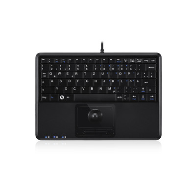 Perixx PERIBOARD-509 H PLUS DE, Mini USB-Tastatur, Trackball, schwarz Perixx PERIBOARD-509 H PLUS DE, Mini USB-Tastatur, Trackball, schwarz
