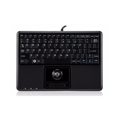 Perixx PERIBOARD-509 H PLUS US, Mini USB-Tastatur, Trackball, schwarz Perixx PERIBOARD-509 H PLUS US, Mini USB-Tastatur, Trackball, schwarz