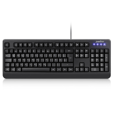 Perixx PERIBOARD-517 DE, Wasser- und staubdichte USB-Tastatur, IP65, schwarz (Produktbild 1)