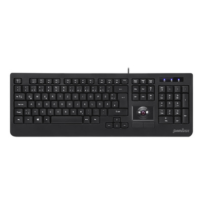 Perixx PERIBOARD-521 DE, USB-Tastatur, Trackball, schwarz Perixx PERIBOARD-521 DE, USB-Tastatur, Trackball, schwarz
