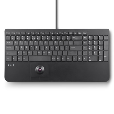 Perixx PERIBOARD-538 H DE, Kabelgebundene USB-Tastatur mit Trackball (Produktbild 1)