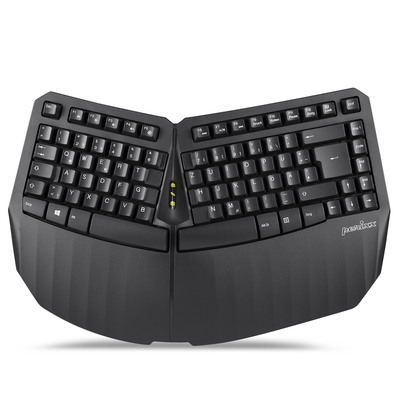 Perixx PERIBOARD-613 DE B, Kabellose kompakte ergonomische Tastatur, schwarz (Produktbild 1)