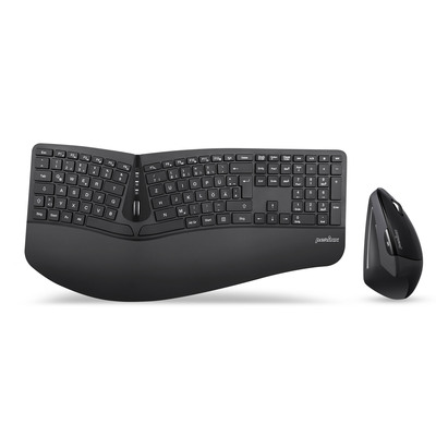 Perixx PERIDUO-605 DE, Tastatur- und Maus-Set, kabellos, ergonomisch, schwarz Perixx PERIDUO-605 DE, Tastatur- und Maus-Set, kabellos, ergonomisch, schwarz