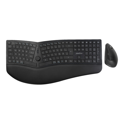 Perixx PERIDUO-614 DE, Tastatur- und Maus-Set, kabellos, ergonomisch, schwarz Mäuse & Tastaturen