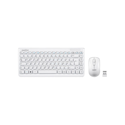 Perixx PERIDUO-707 PLUS DE W, Mini Tastatur und Maus Set, schnurlos, weiß Perixx PERIDUO-707 PLUS DE W, Mini Tastatur und Maus Set, schnurlos, weiß