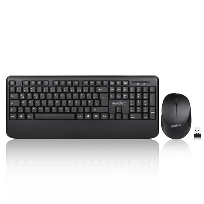 Perixx PERIDUO-714 DE, Tastatur und Maus Set, schnurlos, schwarz (Produktbild 1)