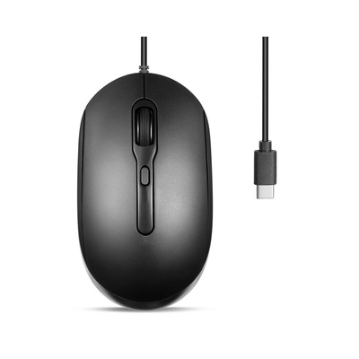 Perixx PERIMICE-222CB, Maus, optisch, 4 Tasten, Silent, USB-C, schwarz Perixx PERIMICE-222CB, Maus, optisch, 4 Tasten, Silent, USB-C, schwarz
