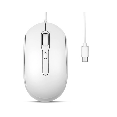 Perixx PERIMICE-222CW, Maus, optisch, 4 Tasten, Silent, USB-C, weiß Perixx PERIMICE-222CW, Maus, optisch, 4 Tasten, Silent, USB-C, weiß