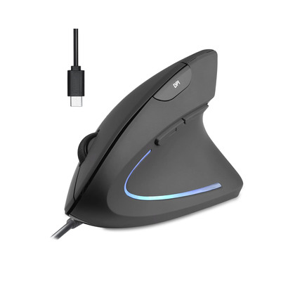 Perixx PERIMICE-513 C Vertikale Ergonomie-Maus, USB-C, schwarz, Rechtshänder Perixx PERIMICE-513 C Vertikale Ergonomie-Maus, USB-C, schwarz, Rechtshänder