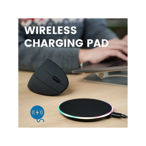 Perixx PERIMICE-713 RX Vertikale Ergonomie-Maus, kabellos, inkl. Ladepad