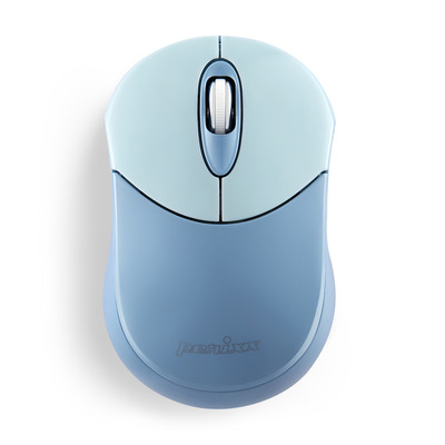 Perixx PERIMICE-802BL, Bluetooth-Maus für PC und Tablet, schnurlos, blau (Produktbild 1)