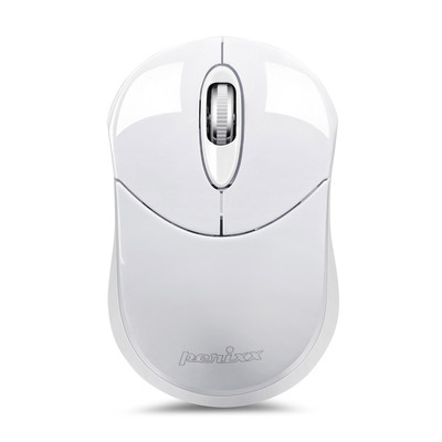 Perixx PERIMICE-802W, Bluetooth-Maus für PC und Tablet, schnurlos, weiß (Produktbild 1)