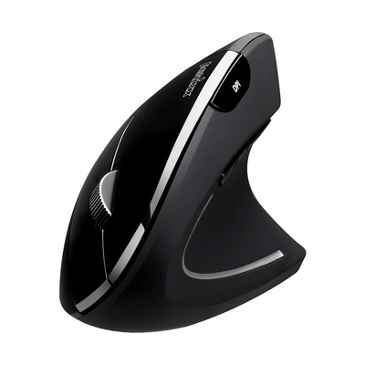 Perixx PERIMICE-813, ergonomische Multi-Device Maus, schnurlos, schwarz (Produktbild 1)