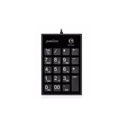 Perixx PERIPAD-202U, USB-A Nummernblock, schwarz (Produktbild 1)