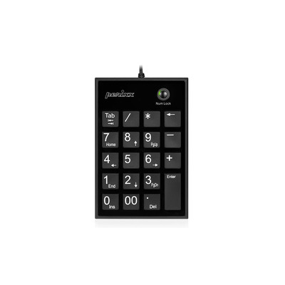 Perixx PERIPAD-PERIPAD-202 H, USB Nummernblock mit 2-Port Hub, schwarz Perixx PERIPAD-PERIPAD-202 H, USB Nummernblock mit 2-Port Hub, schwarz