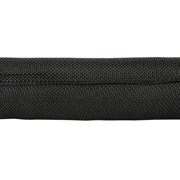 PET-Gewebeschlauch 29mm schwarz, selbsteinrollend 25m Spule