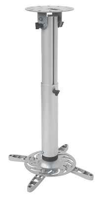 Profi Deckenhalterung für Beamer -- ausziehbar, 50-77cm, Silber Profi Deckenhalterung für Beamer -- ausziehbar, 50-77cm, Silber