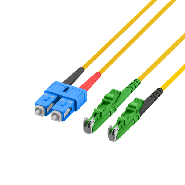 R&M Duplex Patchkabel E2000?/APC-SC OS2 -- 2m 3mm gelb G657A1 Grade C