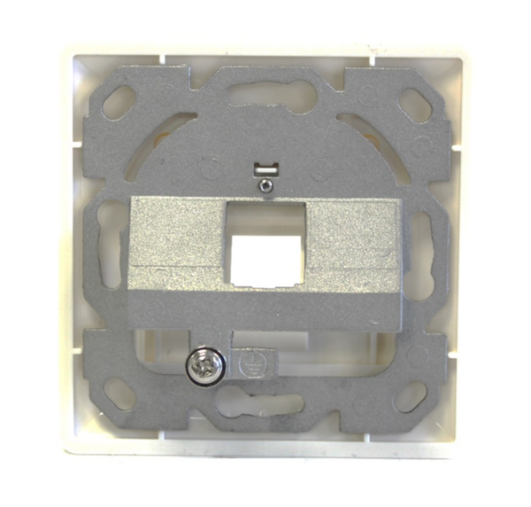 Rahmenset 1-Port, für Keystones -- DIN49075, RAL9010