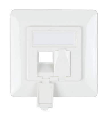 Rahmenset 2-Port, für Slimline Keystone -- Modul, designfähig UAE