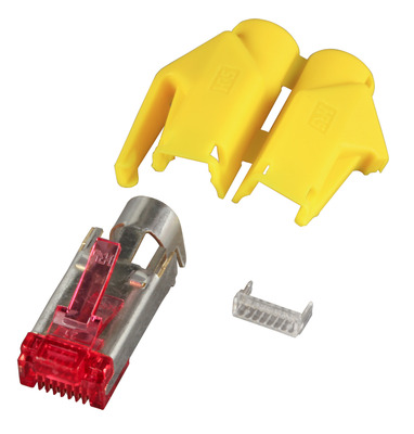 RJ45-Hirose Stecker STP, TM21 gelb, 50 -- Stück, 3 Elemente, Cat. 6 RJ45-Hirose Stecker STP, TM21 gelb, 50 -- Stück, 3 Elemente, Cat. 6