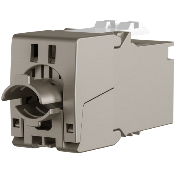 RJ45 Keystone Slimline, Cat.6A, silber