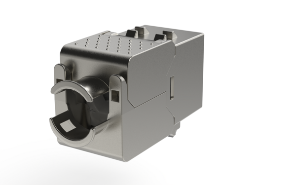 RJ45 Keystone Slimline, Cat.6A -- Zinkdruckguss, 10GE