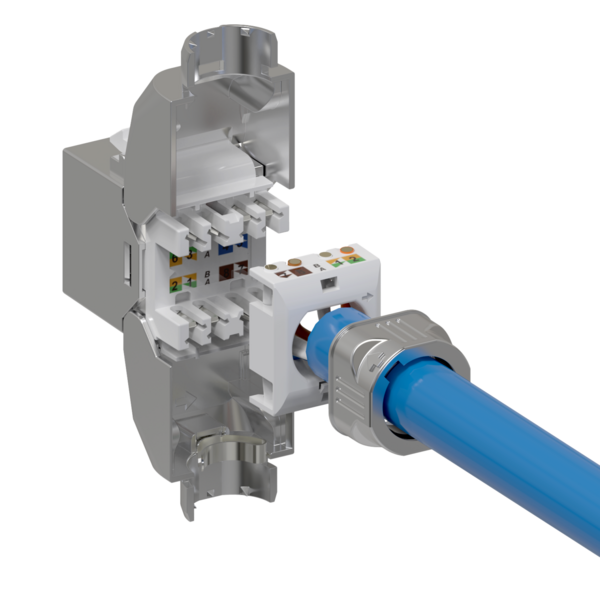 RJ45 Keystone Slimline, Cat.8.1, , 2000MHz