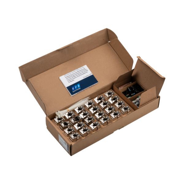 RJ45 Keystone STP, Cat.6A, 500MHz -- Komponenten zertifiziert, 24-Set