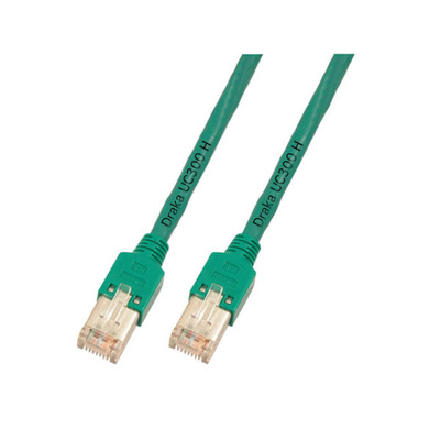 RJ45 Patchkabel Cat.5e F/UTP LSZH -- Draka UC300 TM11 grün 20m