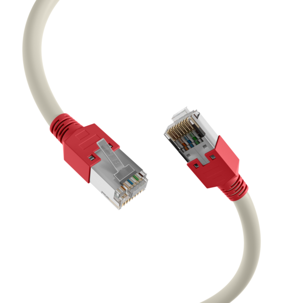 RJ45 Patchkabel Cat.5e F/UTP LSZH -- Draka UC300 TM11rt crossed grau 0,5m