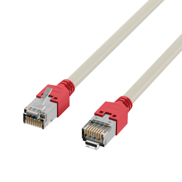 RJ45 Patchkabel Cat.5e F/UTP LSZH -- Draka UC300 TM11rt crossed grau 0,5m
